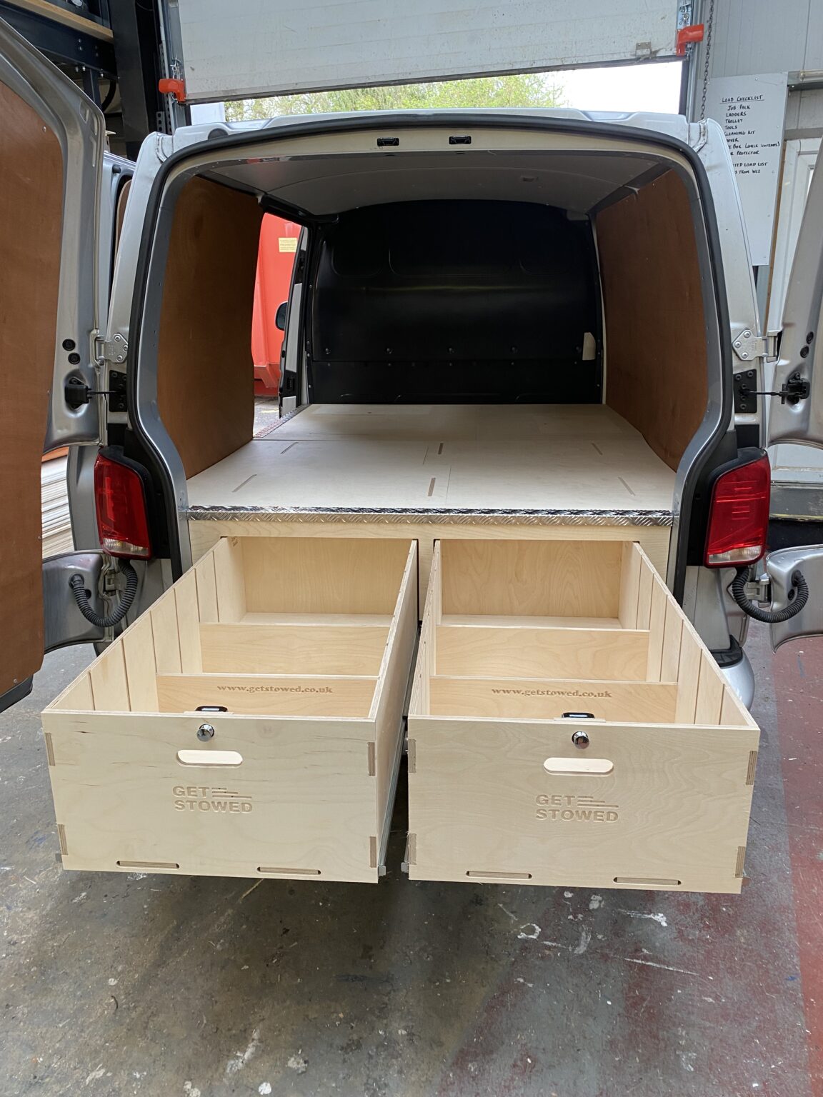 VW Transporter LWB - Full Base Drawers - Get Stowed
