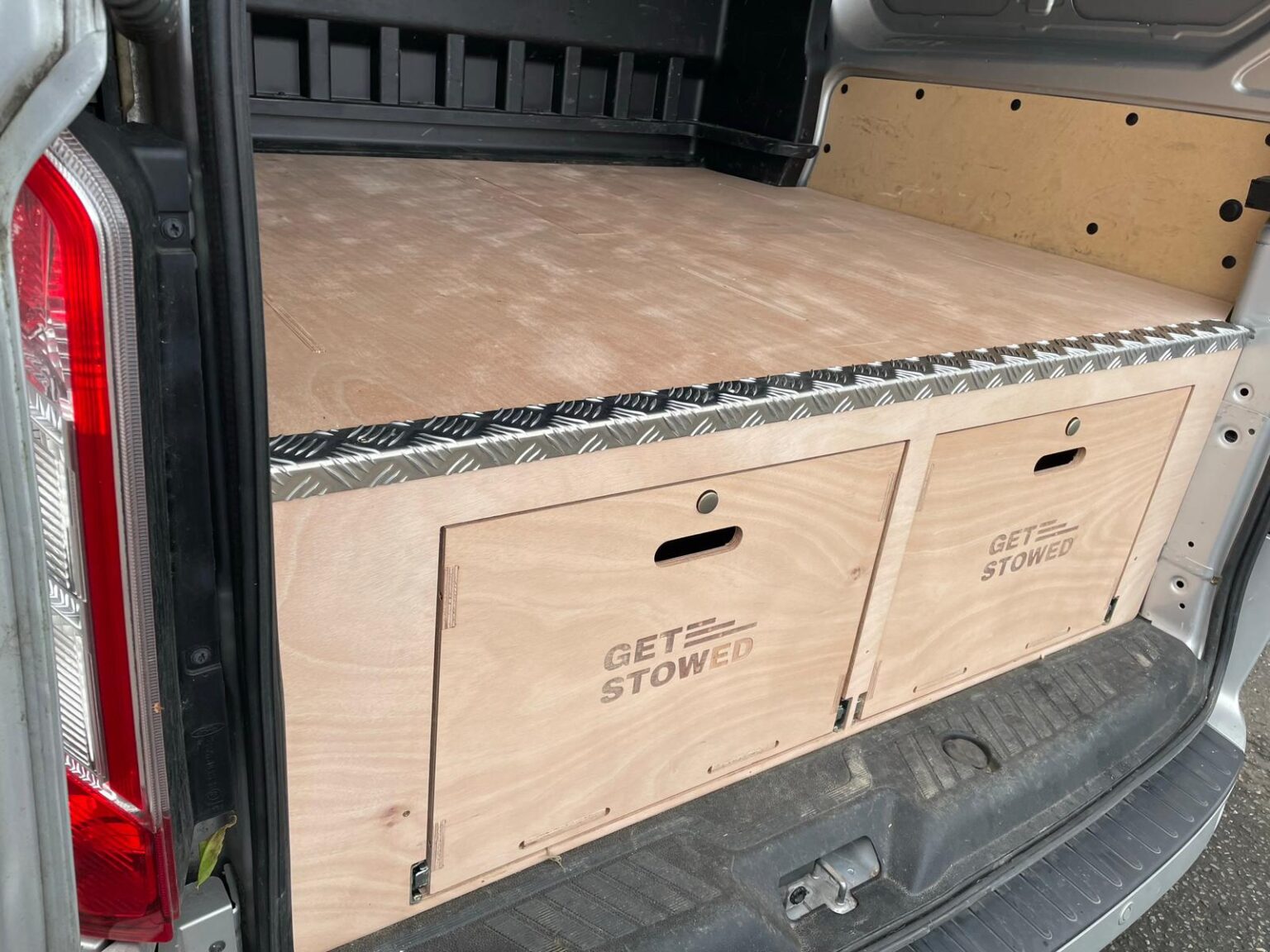 Ford Transit Custom Crew Cab SWB - Large Double Drawers - Get Stowed